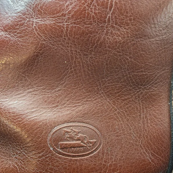 VTG Tedeschi Paris Leather Bucket Bag • Cognac French Equestrian - Picture 3 of 15